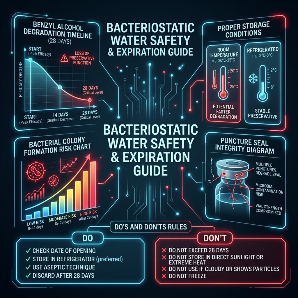 BAC Water: The 28-Day Countdown Bacteriostatic water safety and 28-day expiration timeline