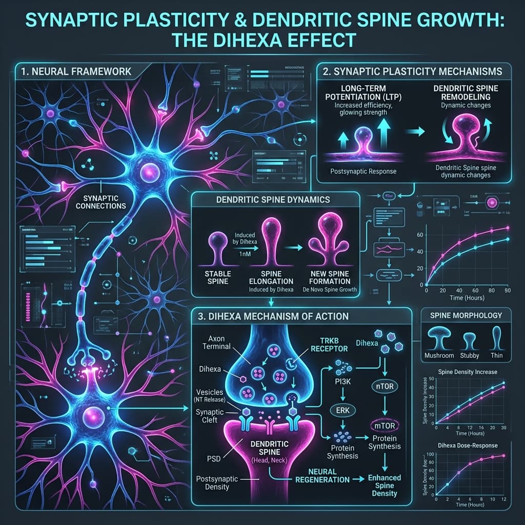 The Dihexa Effect: De Novo Dendritic Spine Formation Dihexa Synaptic Plasticity and Dendritic Spine Growth