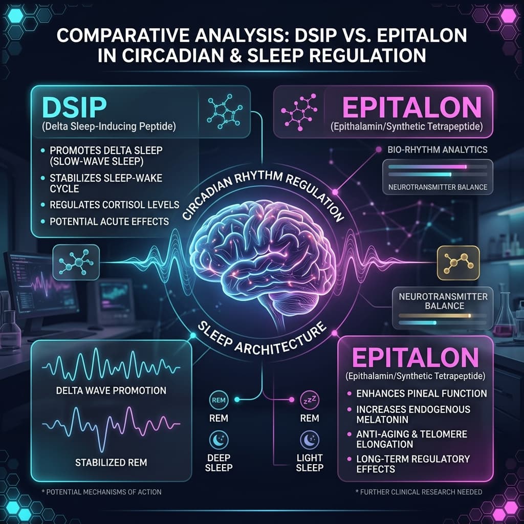 Circadian Architecture Restoration DSIP vs Epitalon Circadian Rhythm Control