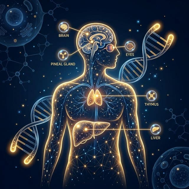 The Khavinson Bioregulator Paradigm Overview of various Khavinson bioregulator groups mapping specific organ systems: Epithalon (Pineal), Cerluten (Brain), and Sigumir (Joints).