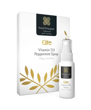 Healthspan Elite Vitamin D3 Peppermint Spray 100µg (4,000iu)