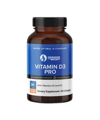 Designs for Sport Vitamin D3 Pro with Vitamins K1 and K2