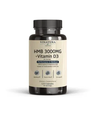 VINATURA Supplements HMB 3000MG + Vitamin D3