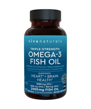 Viva Naturals Triple-Strength Omega-3 Fish Oil